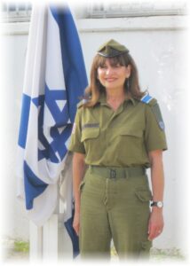 Volunteering at the Sar-El army base. (Photo: Courtesy)